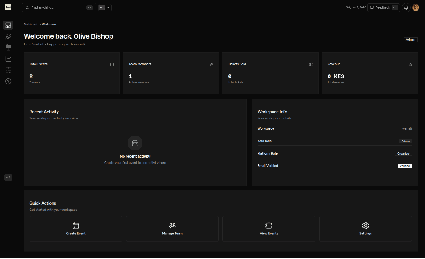 Manage everything from one dashboard.